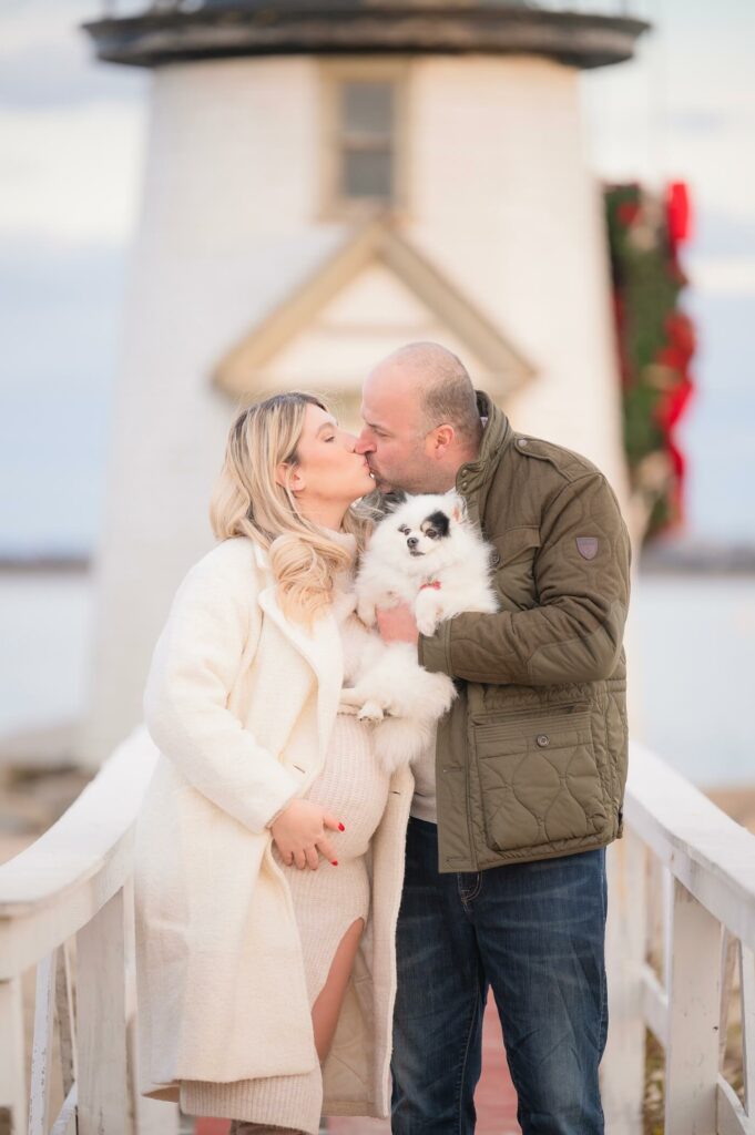 Nantucket Brant Point Lighthouse Maternity Photo Session