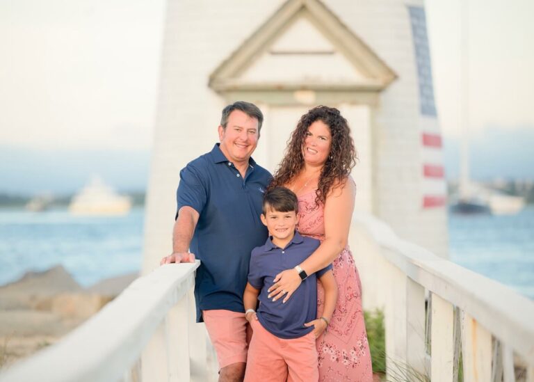 Nantucket Beach Sunset Family Portraits-Photographer, Brant Point Light House, Dunes, Anastasia Cher