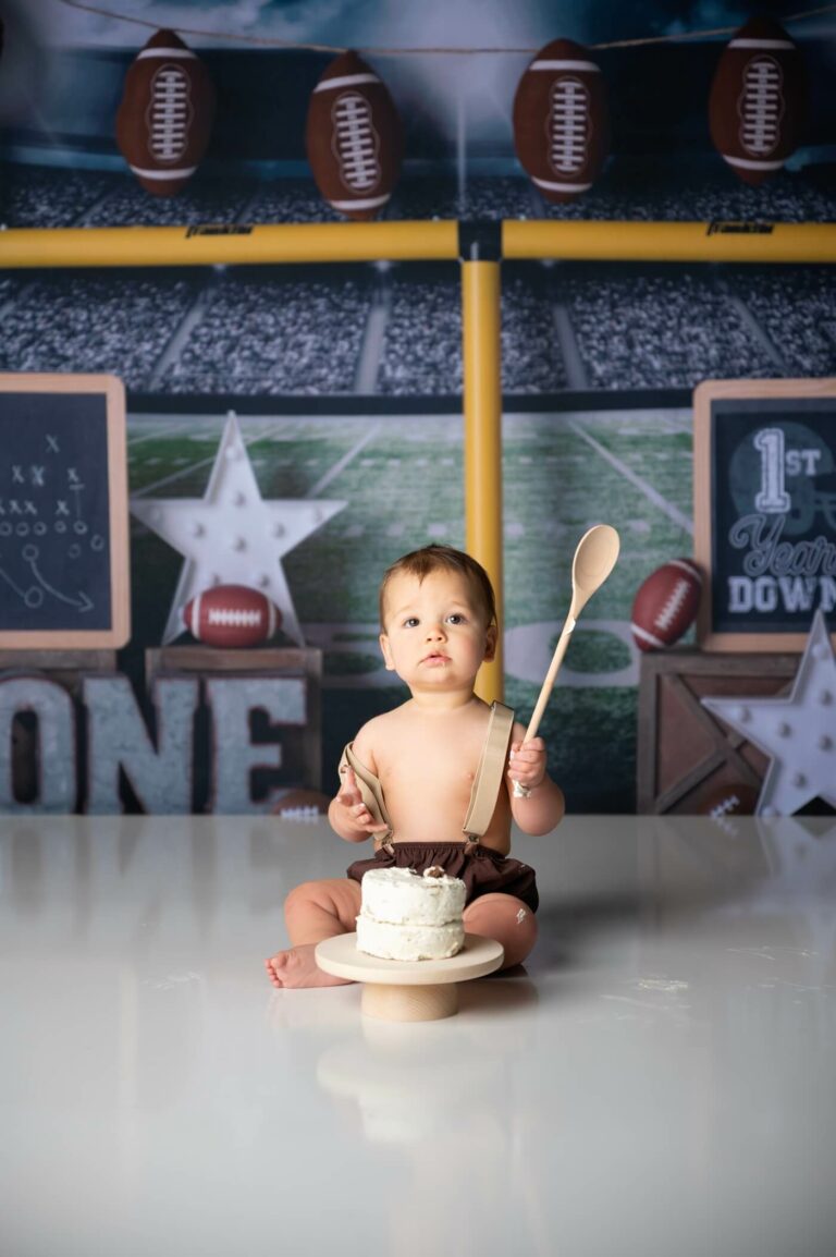 Nantucket Cake Smash Portraits, Studio Photography, Anastasia Cher