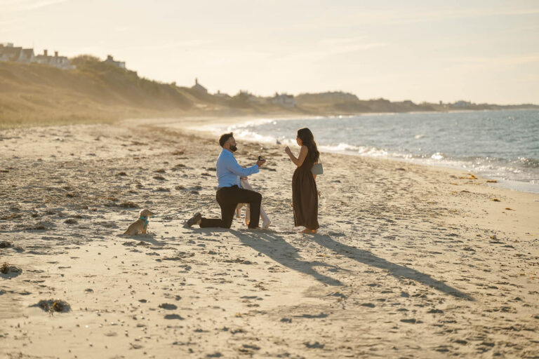 Steps Beach Engagement Photo Session Nantucket Island, Anastasia Cher Photography, Engagement Photo Session on Nantucket, Beach Photo Session, Sunset Photo Shoot